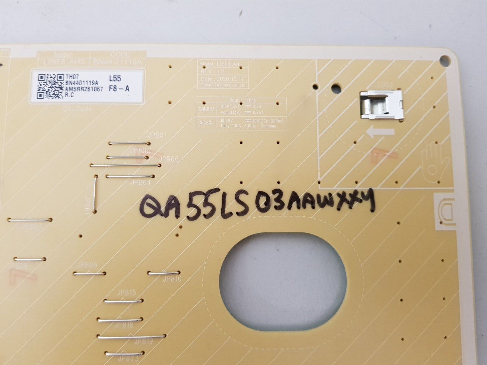 GENUINE SAMSUNG QA55LS03AAW POWER SUPPLY BOARD BN44-01119A