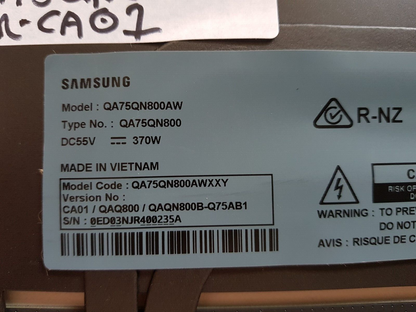 GENUINE SAMSUNG QA75QN800AW (VER CA01) MAIN BOARD BN94-16880F BN41-02854A