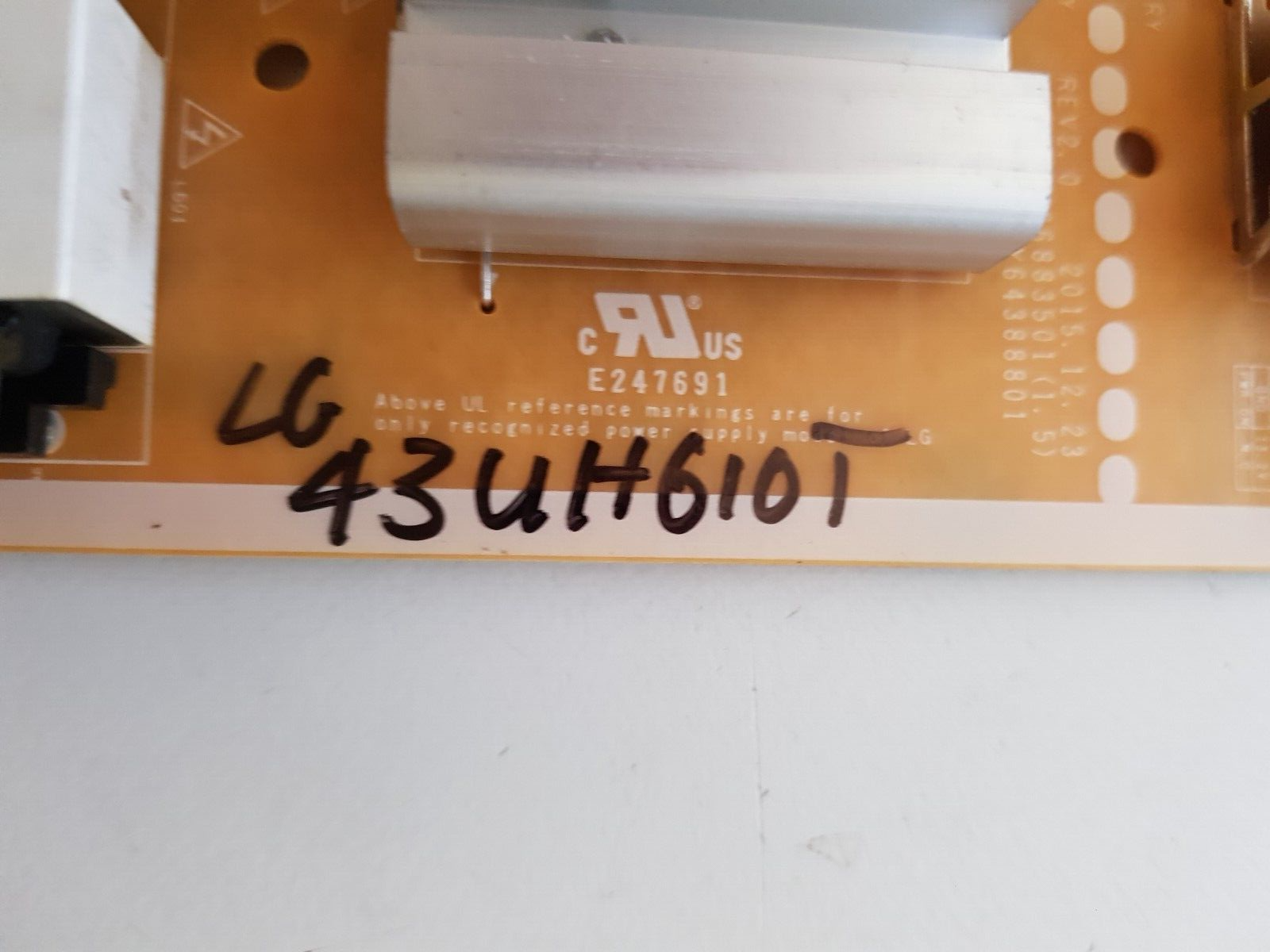 GENUINE LG 43UH610T POWER SUPPLY BOARD  EAY64388801 EAX66883501(1.5)
