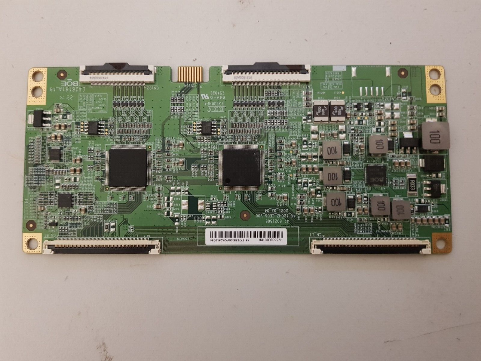 GENUINE HISENSE 55U8HAU TCON BOARD HV550QUBE1DH