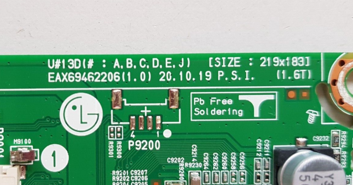 GENUINE LG 65UP8000PTB.AAUFLJD MAIN BOARD 66645702 EAX69462206 (1.0)