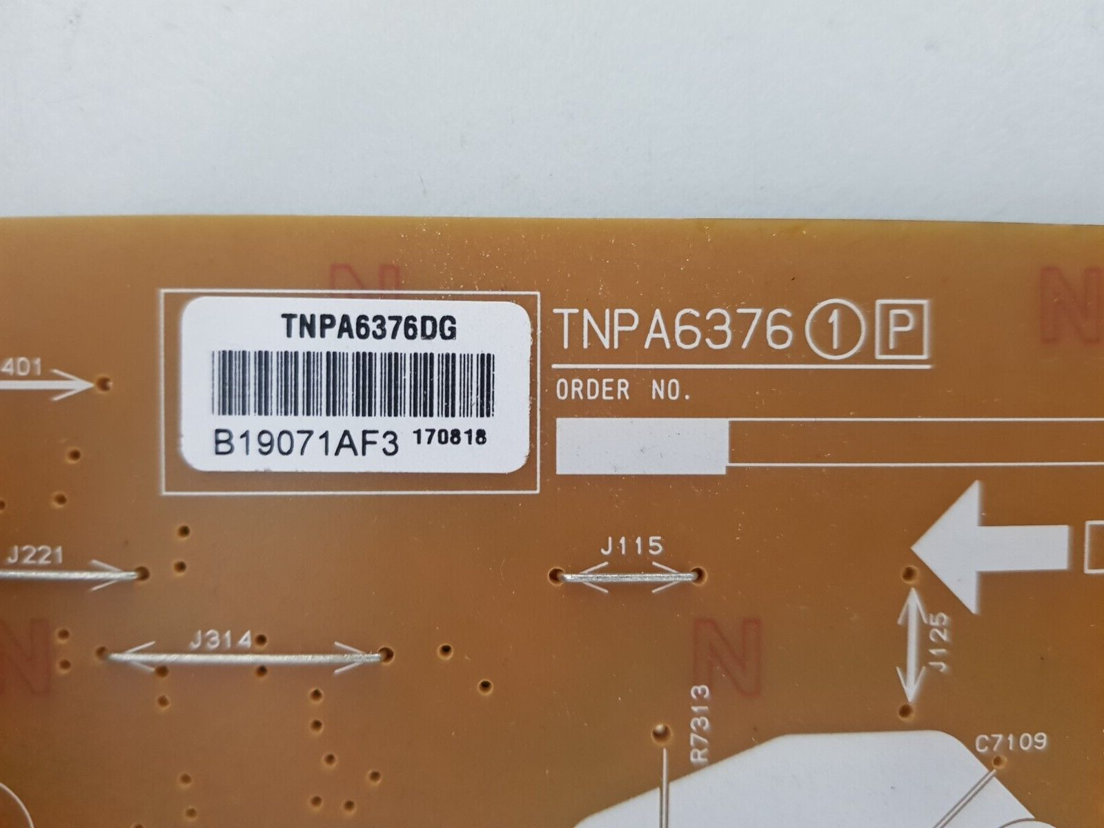 GENUINE PANASONIC TH55EX600A POWER SUPPLY BOARD TNPA6376 (1)[P] TNPA6376DG
