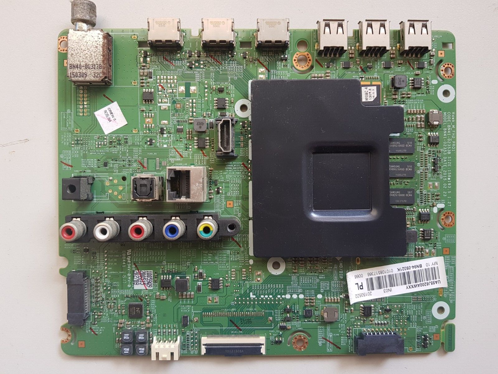 GENUINE SAMSUNG UA55J6200AWXXY MAIN BOARD BN94-09321K BN41-02353B