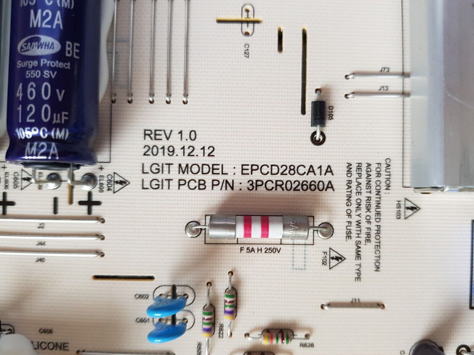 GENUINE LG 86UN8100PTB POWER SUPPLY BOARD EAY65769301 LGP86T-20U1 3PCR02660A