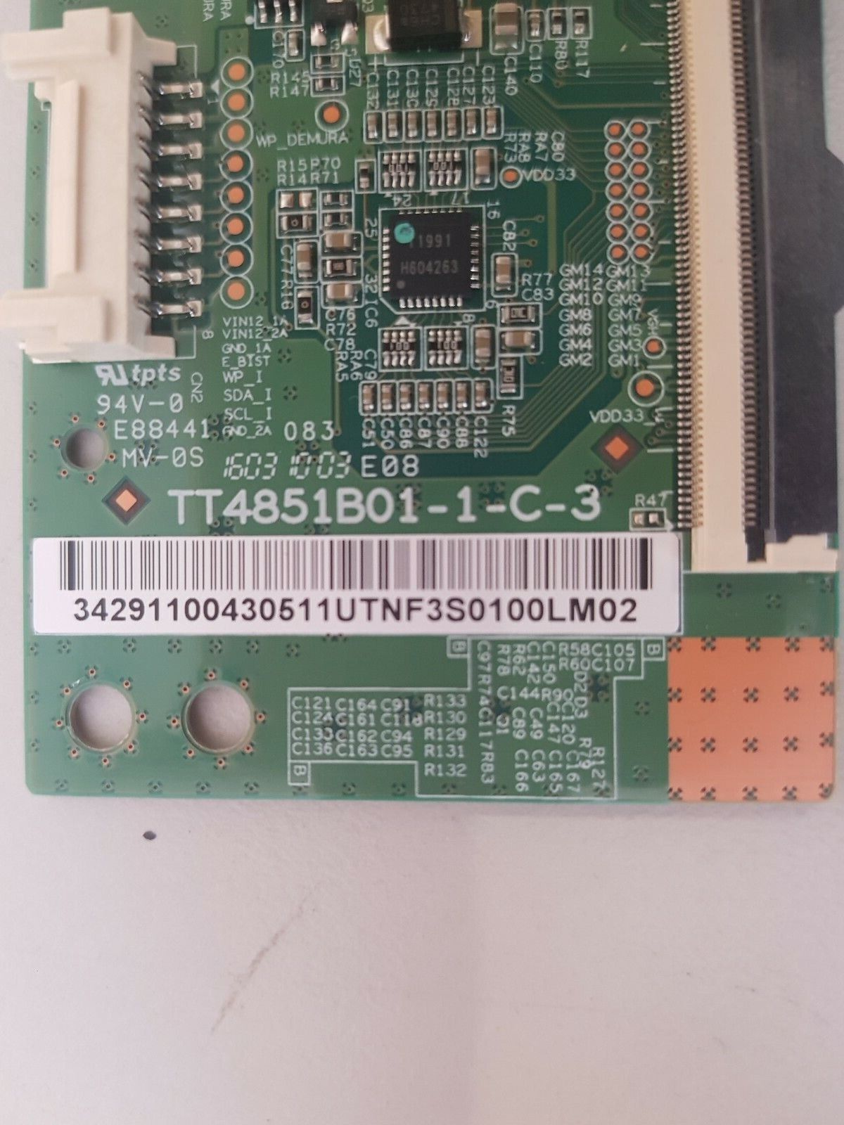 GENUINE SAMSUNG UA49K5500 T-CON BOARD 34291100430511 TT4851B01-1-C-3