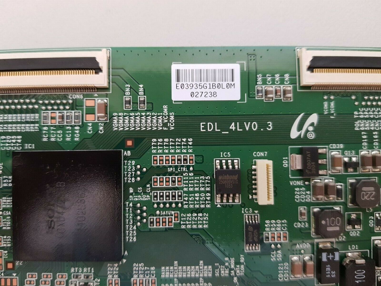 GENUINE SONY KDL40NX720 T-CON BOARD EDL_4LV0.3 E03935G