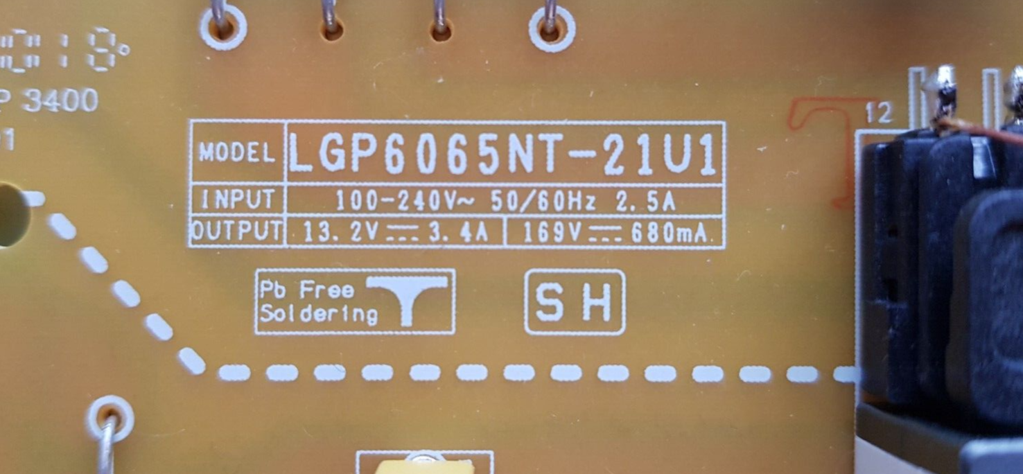 GENUINE LG 65UP8000 POWER SUPPLY BOARD EAY65895532 EAX69501602 LGP6065NT-21U1