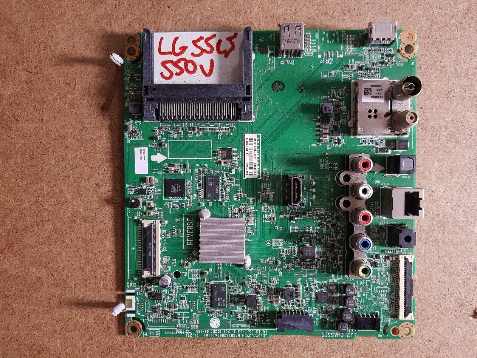 GENUINE LG 55LJ5500V Main Board - LD75M/LD75H EAX67129604 (1.0)