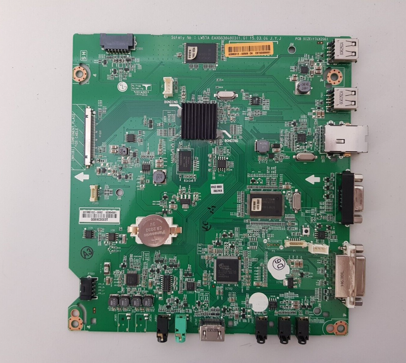 GENUINE LG 49SE3KB-BE.AAUSLH MAIN BOARD EAX66384803 (1.0) EBT63936601 63384501