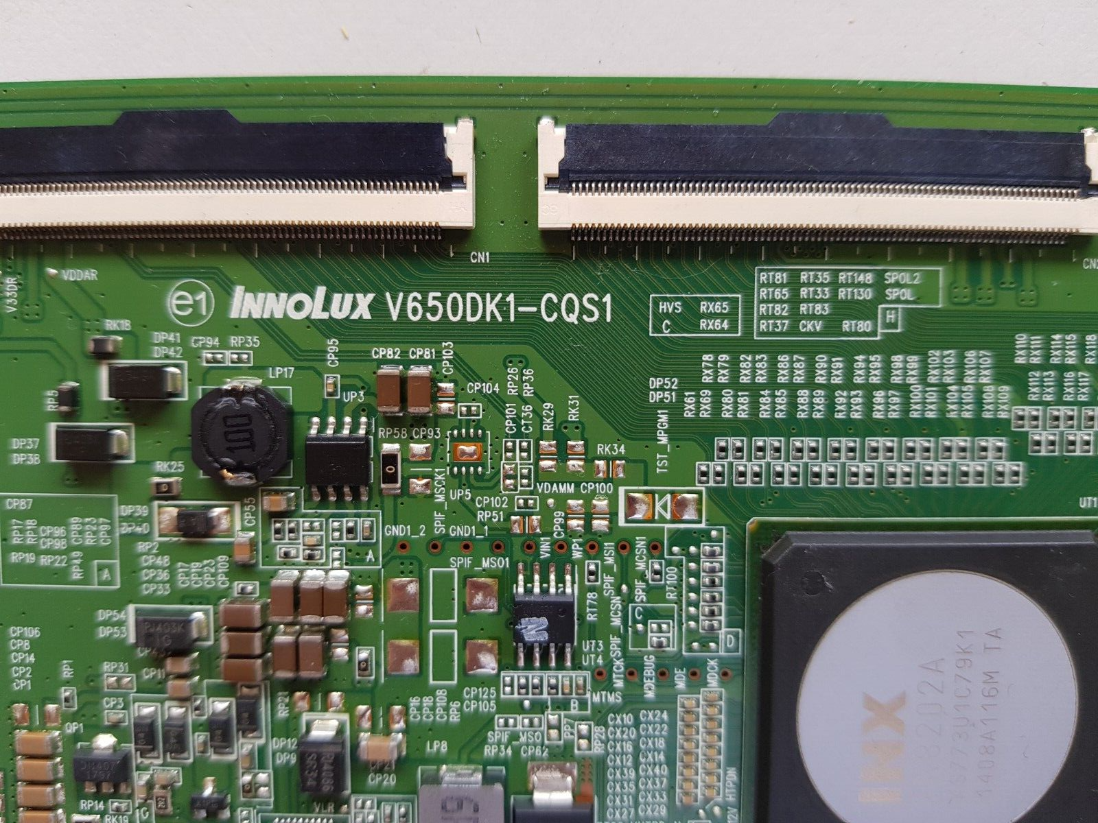 GENUINE SAMSUNG UA65HU8500 (VER IS02) T-CON BOARD V650DK1-CQS1 BN96-30070A