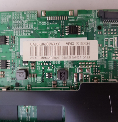GENUINE SAMSUNG UA60KU6000 WXXY (VER EA01) MAIN BOARD BN94-10802E BN41-02528A