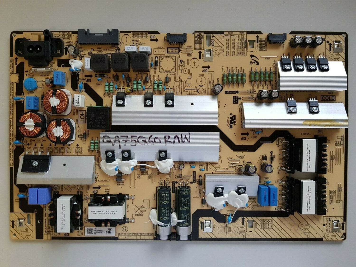 GENUINE SAMSUNG QA75Q60RAW POWER SUPPLY BOARD BN44-00874E L75E8N_RHS