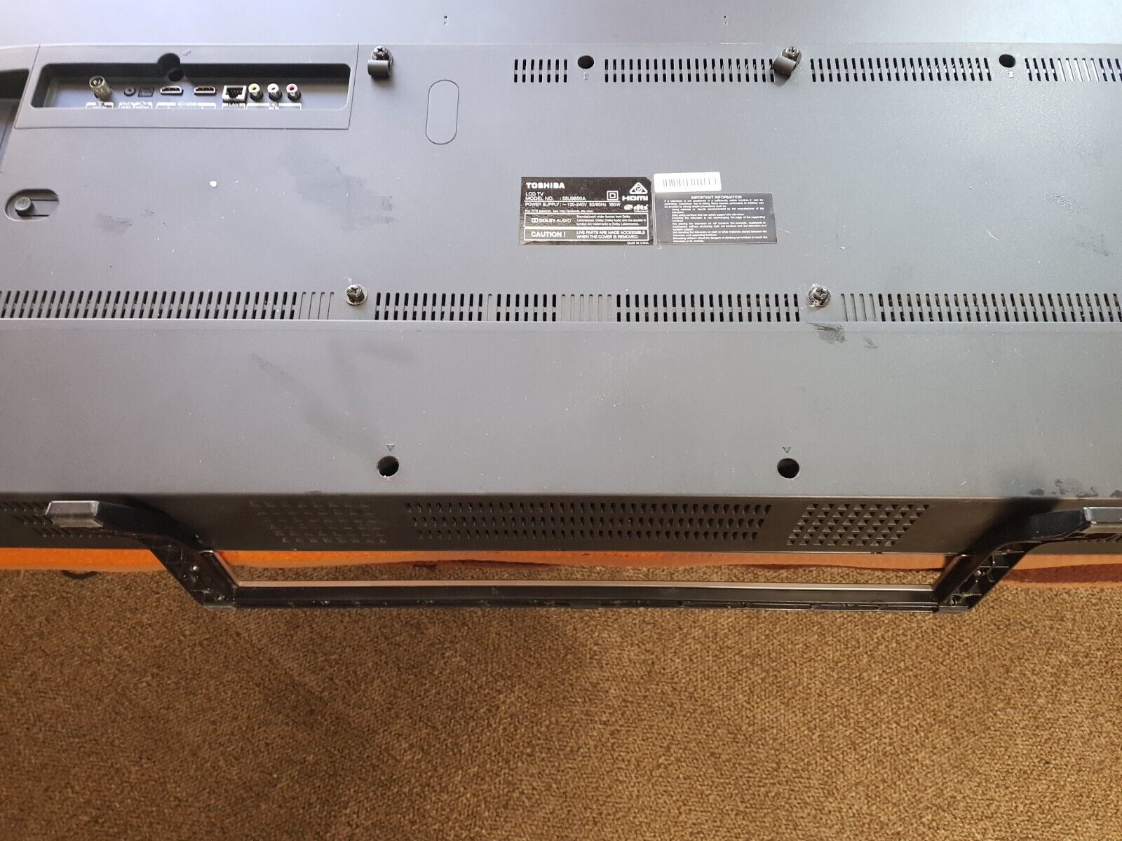 GENUINE TOSHIBA 55U9850A STAND & SCREWS