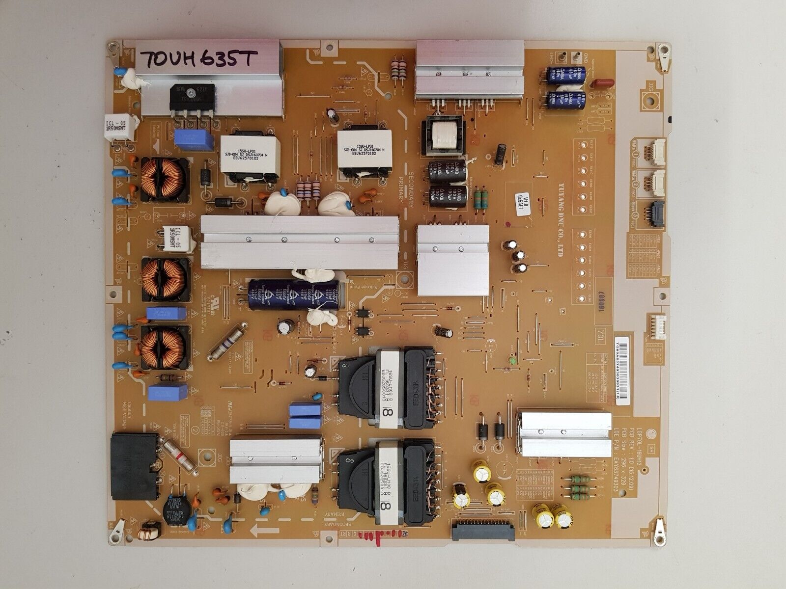 GENUINE LG 70UH635T POWER SUPPLY BOARD EAY63749303 LGP70L-16UH12