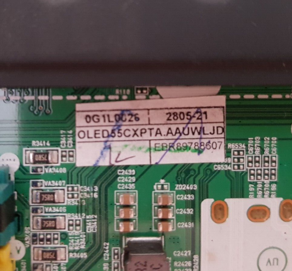 GENUINE LG OLED55CXPTA MAIN BOARD 66464403 EBR89788607 EAX69049006 1.0