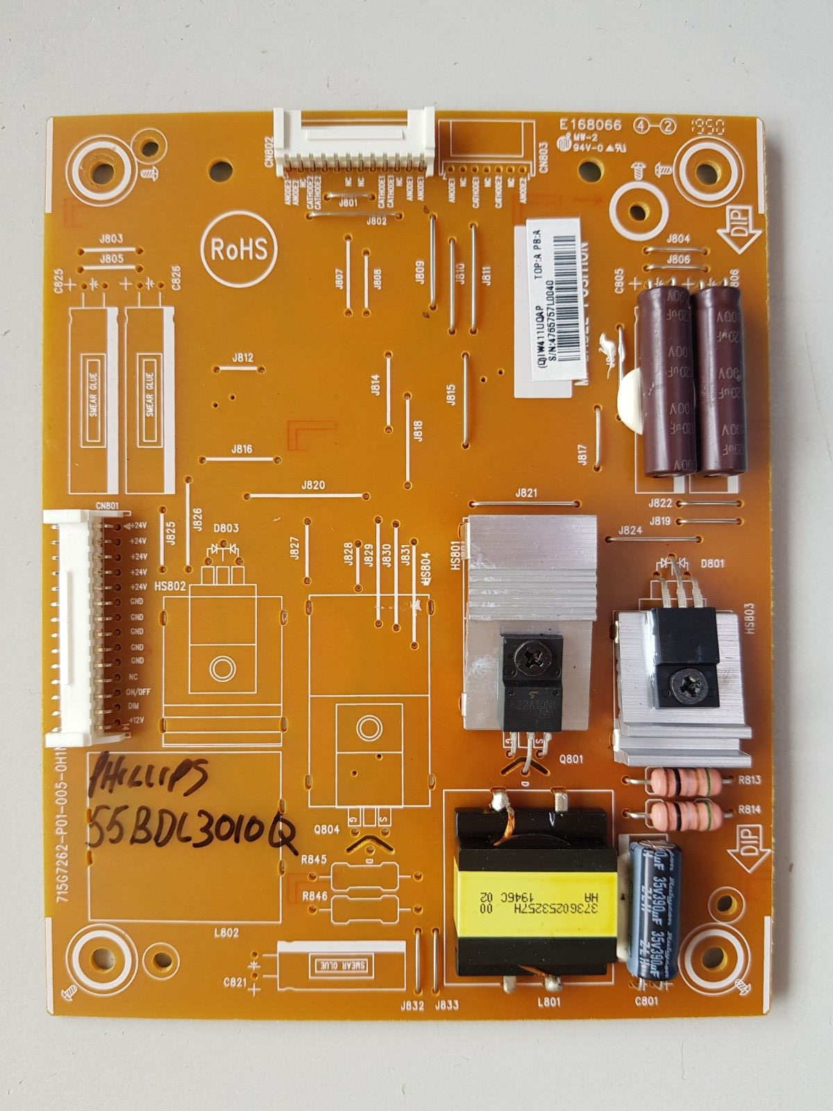 GENUINE PHILIPS 55BDL3010Q LED DRIVER BOARD 715G7262-P01-005-0H1M