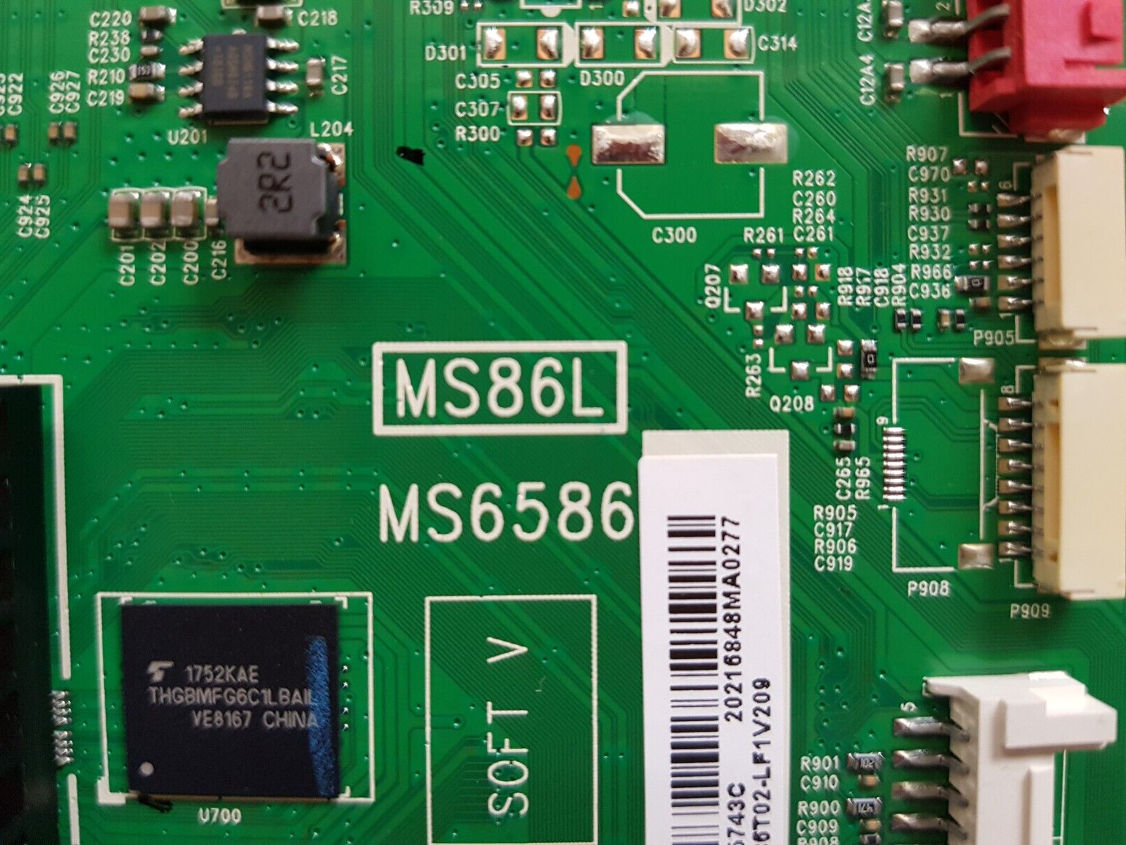 GENUINE TCL 43P6US MAIN BOARD 40-MS86L1-MAA2HG V8-S586T02-LF1V209